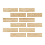 Special Cut | 2x8 Ivory Travertine Vein Cut Filled & Polished Tile Special Cut | 2x8 Ivory Travertine Vein Cut Filled & Polished Tile - American Tile Depot