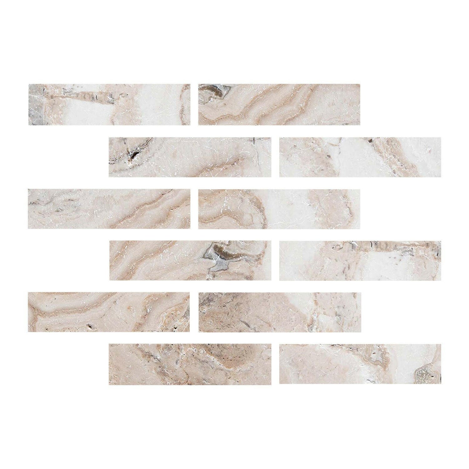 Special Cut | 2x8 Malibu Travertine Filled & Honed Tile Special Cut | 2x8 Malibu Travertine Filled & Honed Tile - American Tile Depot