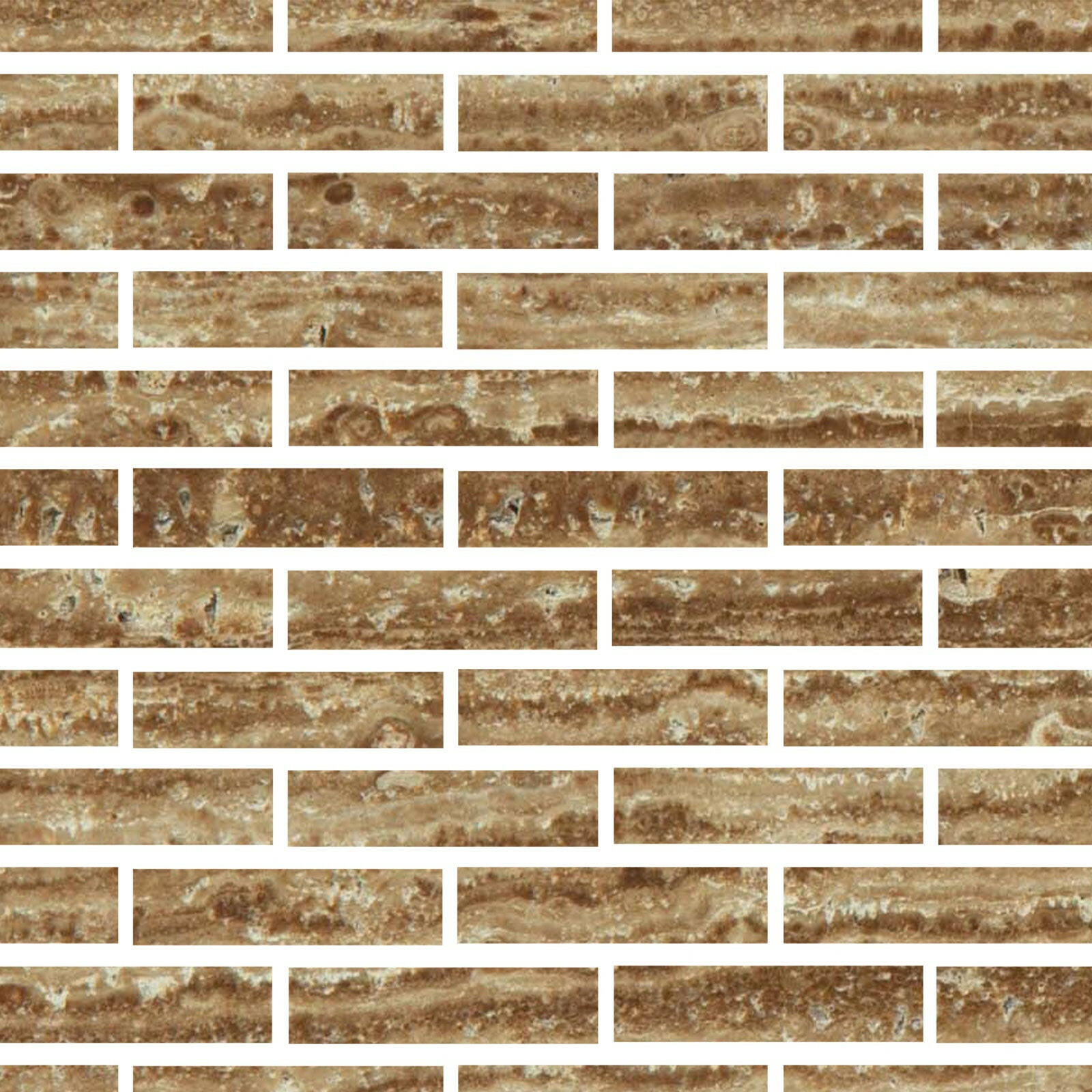 Special Cut | 2x8 Noce Exotic Travertine (Vein-Cut) Filled & Honed Tile Special Cut | 2x8 Noce Exotic Travertine (Vein-Cut) Filled & Honed Tile - American Tile Depot