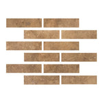Special Cut | 2x8 Noce Travertine Filled & Honed Tile Special Cut | 2x8 Noce Travertine Filled & Honed Tile - American Tile Depot