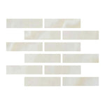 Special Cut | 2x8 Premium White Onyx CROSS-CUT Polished Tile - American Tile Depot