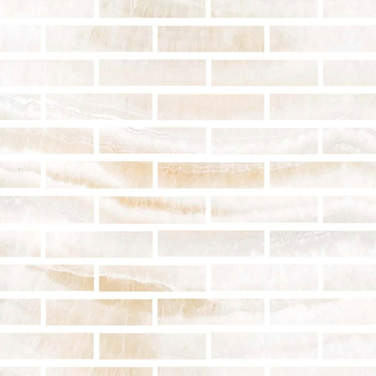 Special Cut | 2x8 Premium White Onyx VEIN-CUT Polished Tile - American Tile Depot