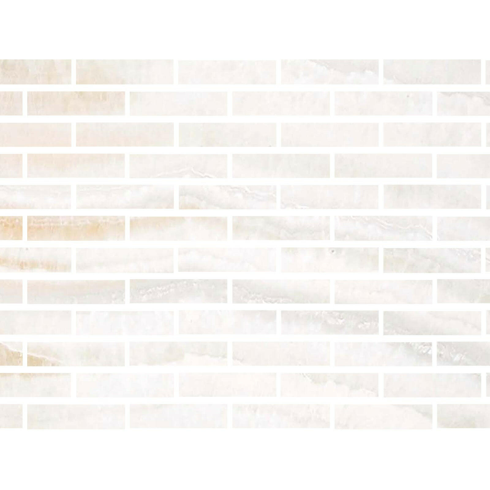 Special Cut | 2x8 Premium White Onyx VEIN-CUT Polished Tile - American Tile Depot