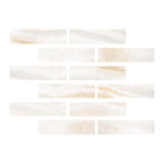 Special Cut | 2x8 Premium White Onyx VEIN-CUT Polished Tile - American Tile Depot