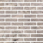 Special Cut | 2x8 Silver Travertine Filled & Honed Tile Special Cut | 2x8 Silver Travertine Filled & Honed Tile - American Tile Depot