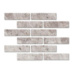 Special Cut | 2x8 Tundra Gray (Atlantic Gray) Marble Honed Tile Special Cut | 2x8 Tundra Gray (Atlantic Gray) Marble Honed Tile - American Tile Depot
