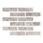 Special Cut | 2x8 Tundra Gray (Atlantic Gray) Marble Honed Tile Special Cut | 2x8 Tundra Gray (Atlantic Gray) Marble Honed Tile - American Tile Depot