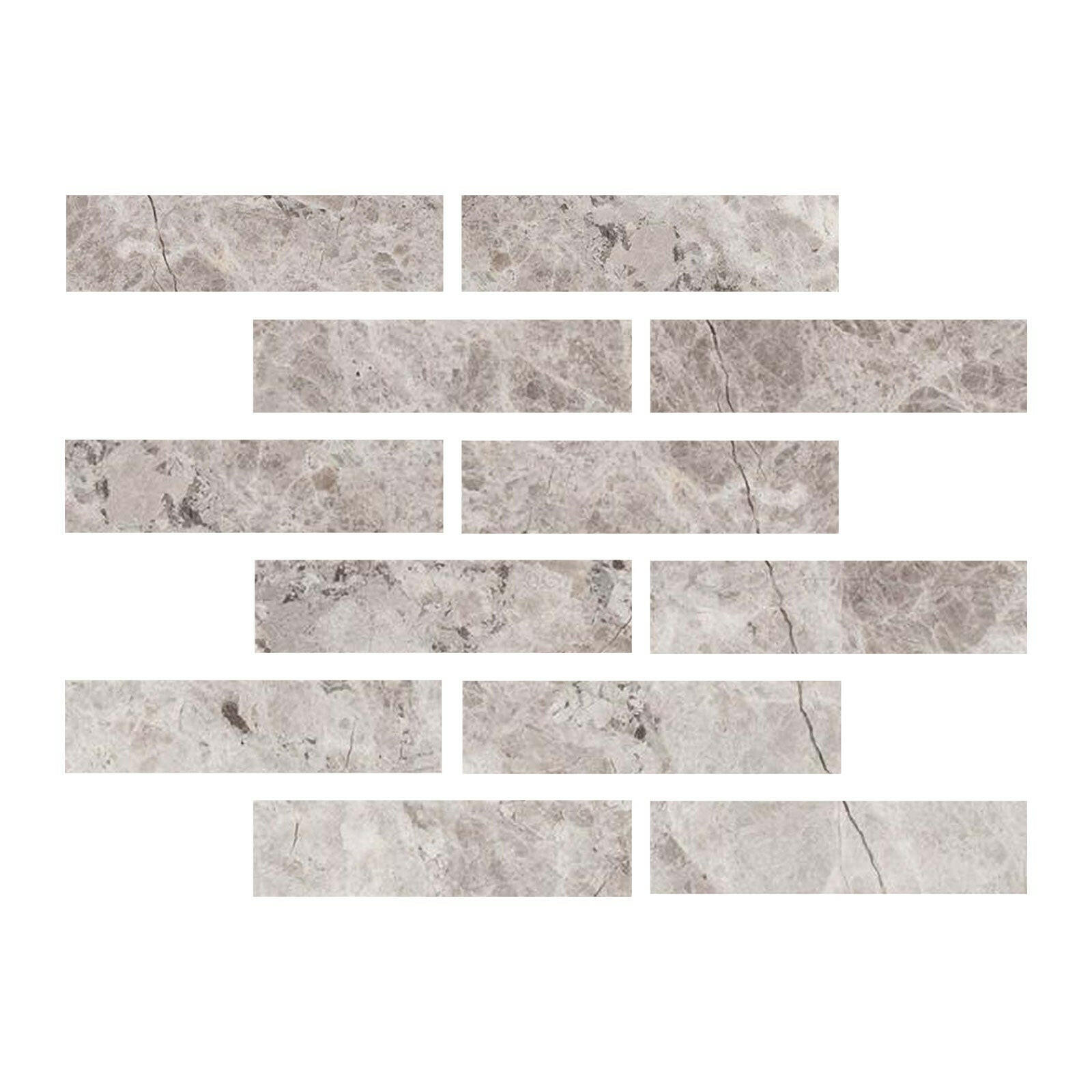 Special Cut | 2x8 Tundra Gray (Atlantic Gray) Marble Honed Tile Special Cut | 2x8 Tundra Gray (Atlantic Gray) Marble Honed Tile - American Tile Depot