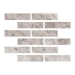 Special Cut | 2x8 Tundra Gray (Atlantic Gray) Marble Polished Tile Special Cut | 2x8 Tundra Gray (Atlantic Gray) Marble Polished Tile - American Tile Depot