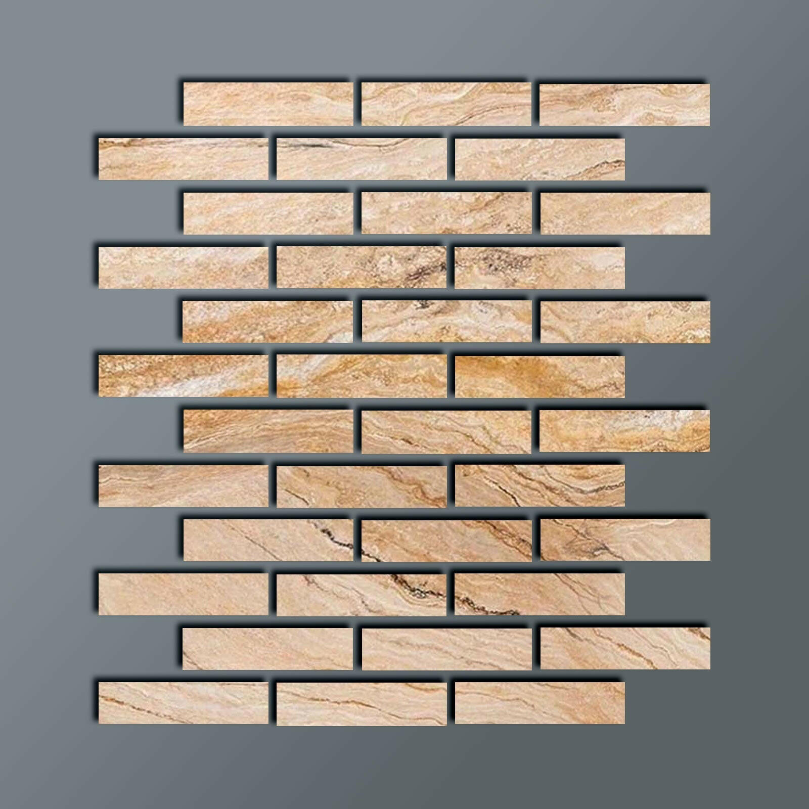 Special Cut | 2x8 Valencia Travertine Filled & Honed Tile Special Cut | 2x8 Valencia Travertine Filled & Honed Tile - American Tile Depot
