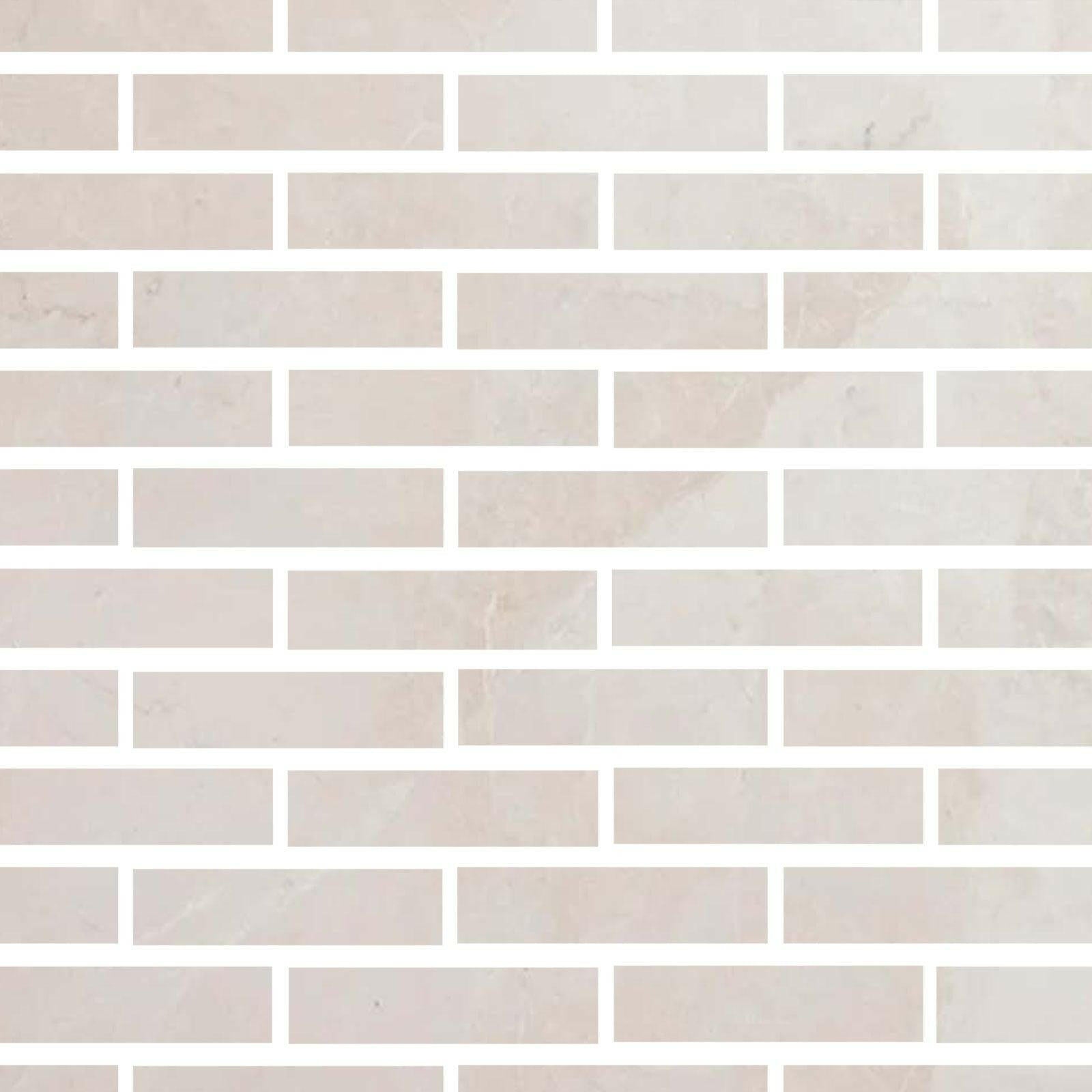 Special Cut | 2x8 White Pearl / Botticino Marble Polished Tile Special Cut | 2x8 White Pearl / Botticino Marble Polished Tile - American Tile Depot