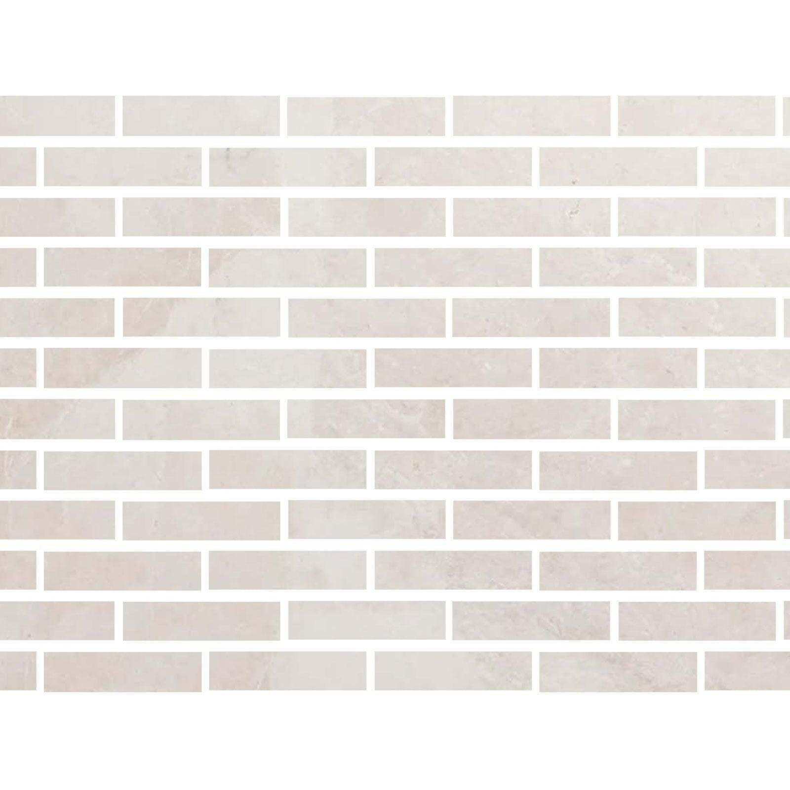 Special Cut | 2x8 White Pearl / Botticino Marble Polished Tile Special Cut | 2x8 White Pearl / Botticino Marble Polished Tile - American Tile Depot