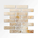 Special Cut | 3x12 Antico Onyx Travertine Filled & Polished Tile Special Cut | 3x12 Antico Onyx Travertine Filled & Polished Tile - American Tile Depot