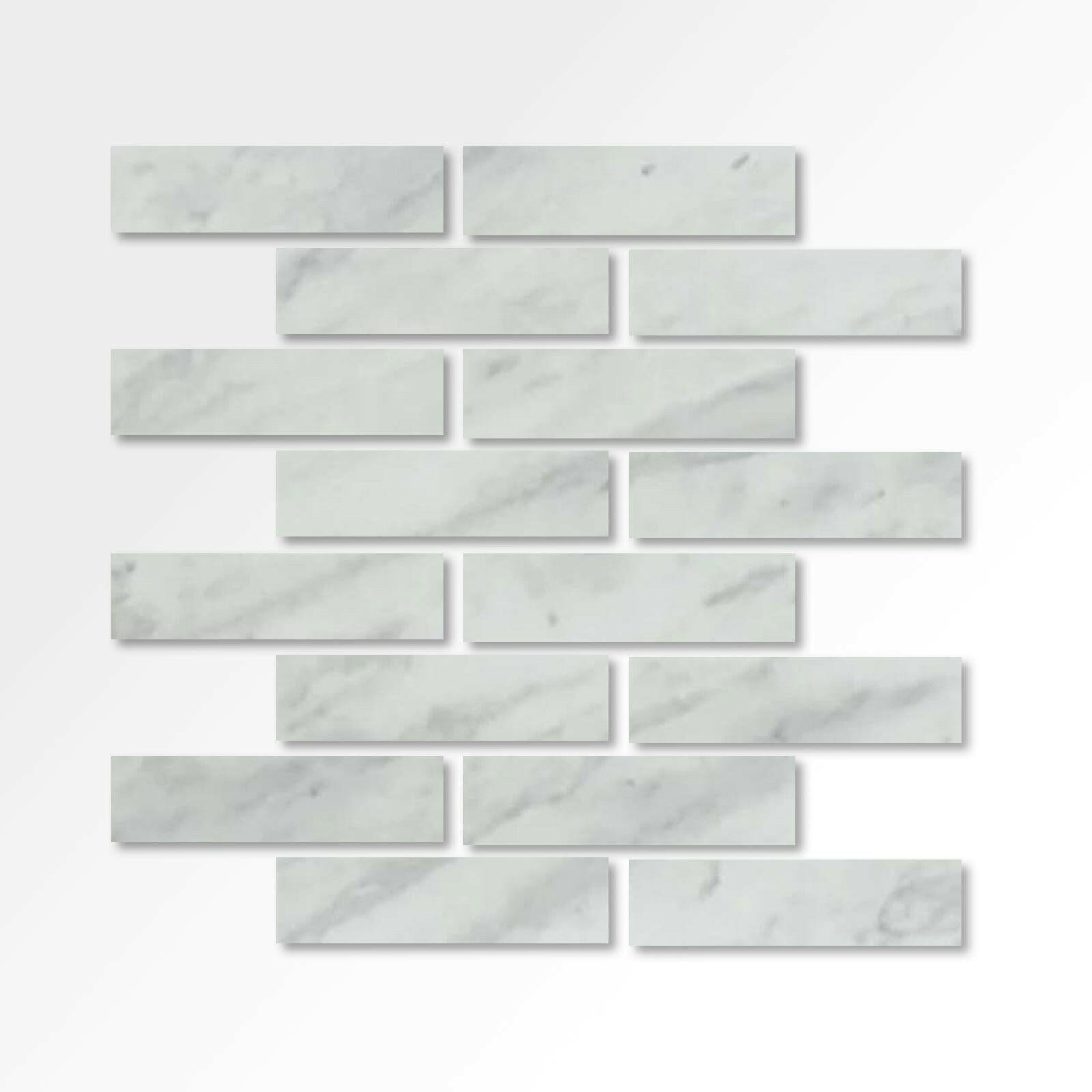 Special Cut | 3x12 Bianco Venatino Marble Honed Tile Special Cut | 3x12 Bianco Venatino Marble Honed Tile - American Tile Depot