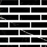Special Cut | 3x12 Black Marquina Marble Honed Tile Special Cut | 3x12 Black Marquina Marble Honed Tile - American Tile Depot