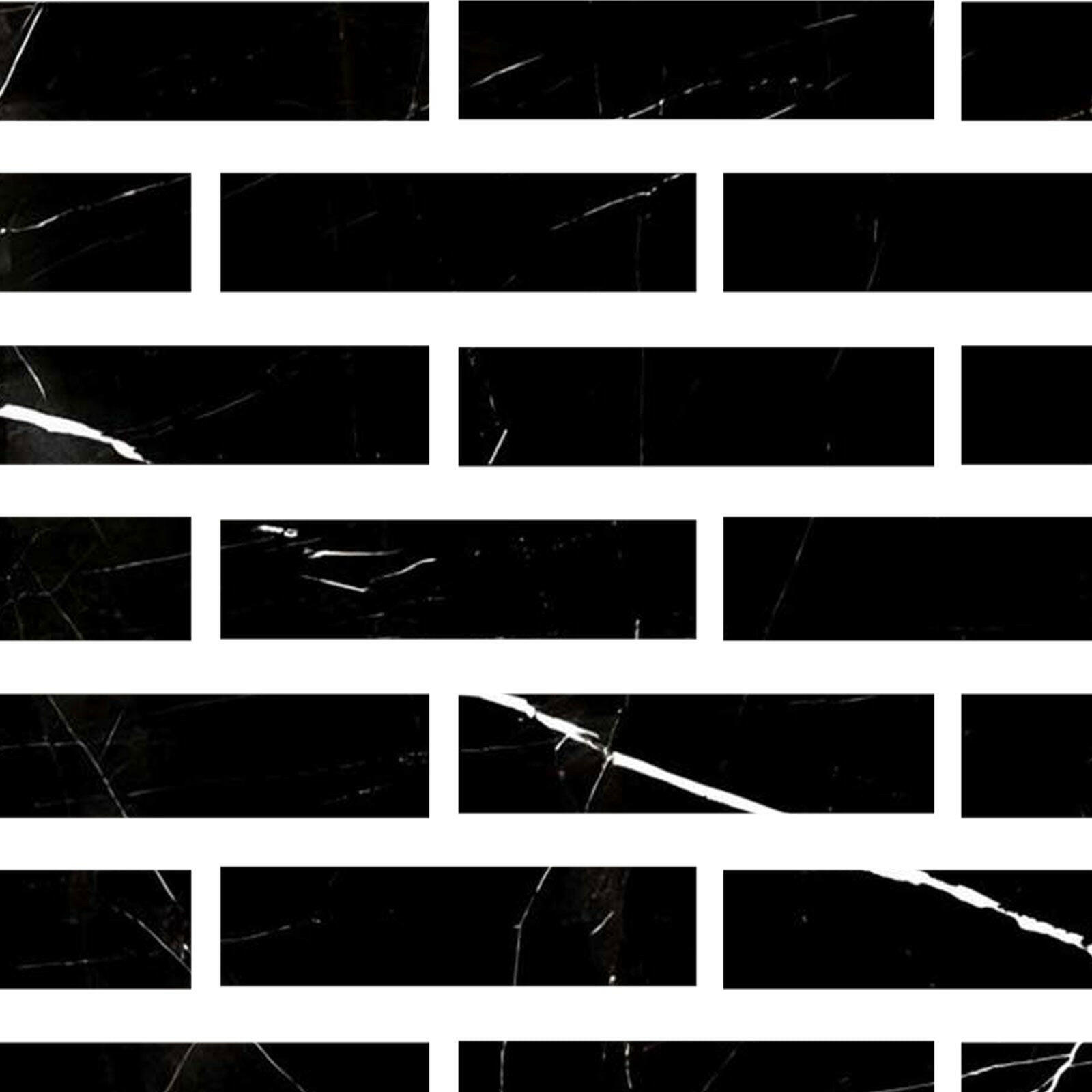 Special Cut | 3x12 Black Marquina Marble Polished Tile Special Cut | 3x12 Black Marquina Marble Polished Tile - American Tile Depot