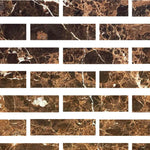 Special Cut | 3x12 Emperador Dark Marble Polished Tile Special Cut | 3x12 Emperador Dark Marble Polished Tile - American Tile Depot