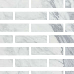 Special Cut | 3x12 Italian Statuary White Marble Polished Tile Special Cut | 3x12 Italian Statuary White Marble Polished Tile - American Tile Depot