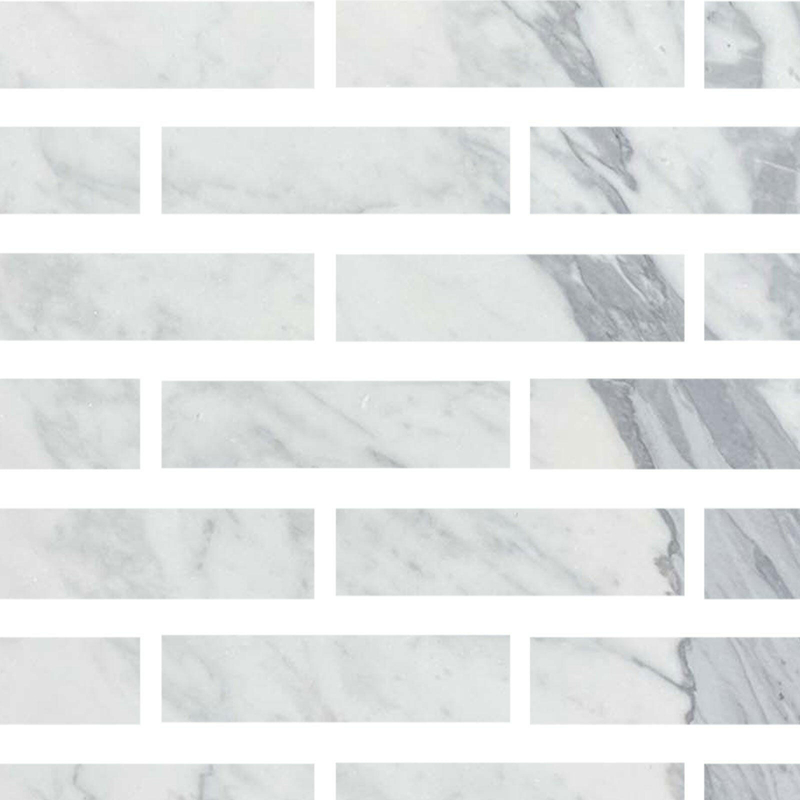 Special Cut | 3x12 Italian Statuary White Marble Polished Tile Special Cut | 3x12 Italian Statuary White Marble Polished Tile - American Tile Depot