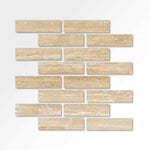 Special Cut | 3x12 Ivory Travertine Vein Cut Filled & Polished Tile Special Cut | 3x12 Ivory Travertine Vein Cut Filled & Polished Tile - American Tile Depot