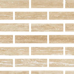 Special Cut | 3x12 Ivory Travertine Vein Cut Filled & Polished Tile Special Cut | 3x12 Ivory Travertine Vein Cut Filled & Polished Tile - American Tile Depot