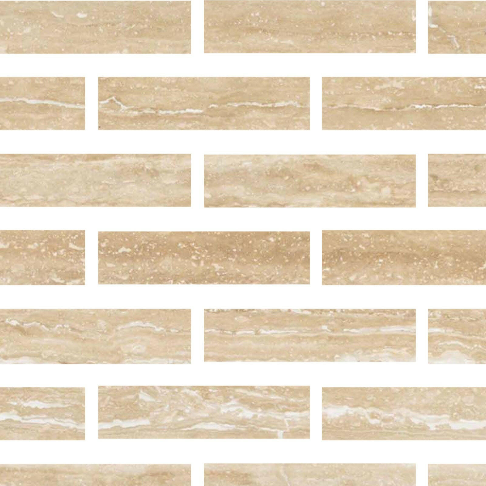 Special Cut | 3x12 Ivory Travertine Vein Cut Filled & Polished Tile Special Cut | 3x12 Ivory Travertine Vein Cut Filled & Polished Tile - American Tile Depot