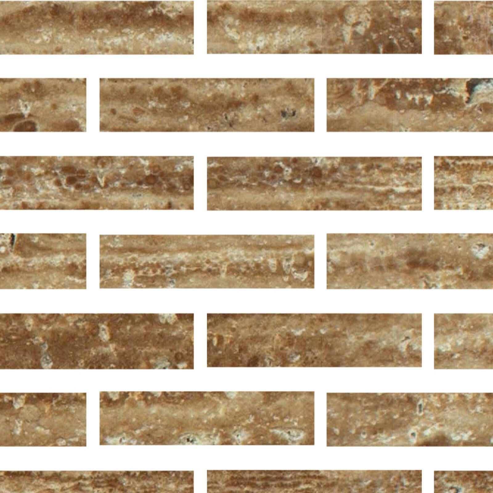 Special Cut | 3x12 Noce Exotic Travertine (Vein-Cut) Filled & Polished Tile Special Cut | 3x12 Noce Exotic Travertine (Vein-Cut) Filled & Polished Tile - American Tile Depot