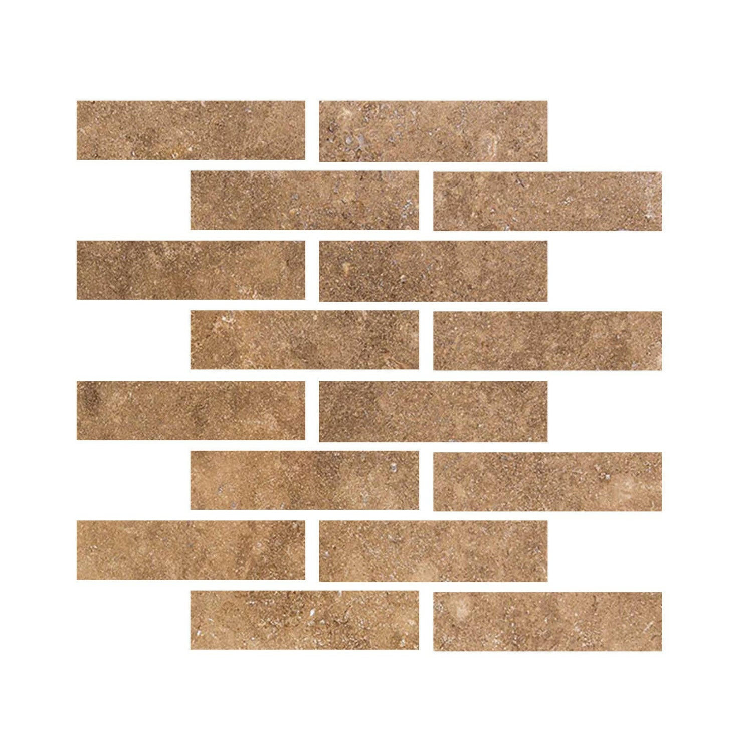 Special Cut | 3x12 Noce Travertine Filled & Honed Tile Special Cut | 3x12 Noce Travertine Filled & Honed Tile - American Tile Depot