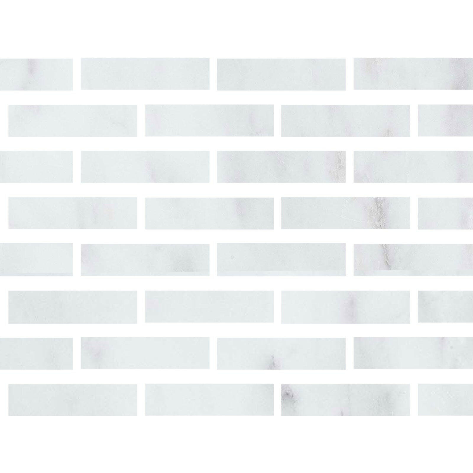 Special Cut | 3x12 Oriental White / Asian Statuary Marble Honed Tile Special Cut | 3x12 Oriental White / Asian Statuary Marble Honed Tile - American Tile Depot