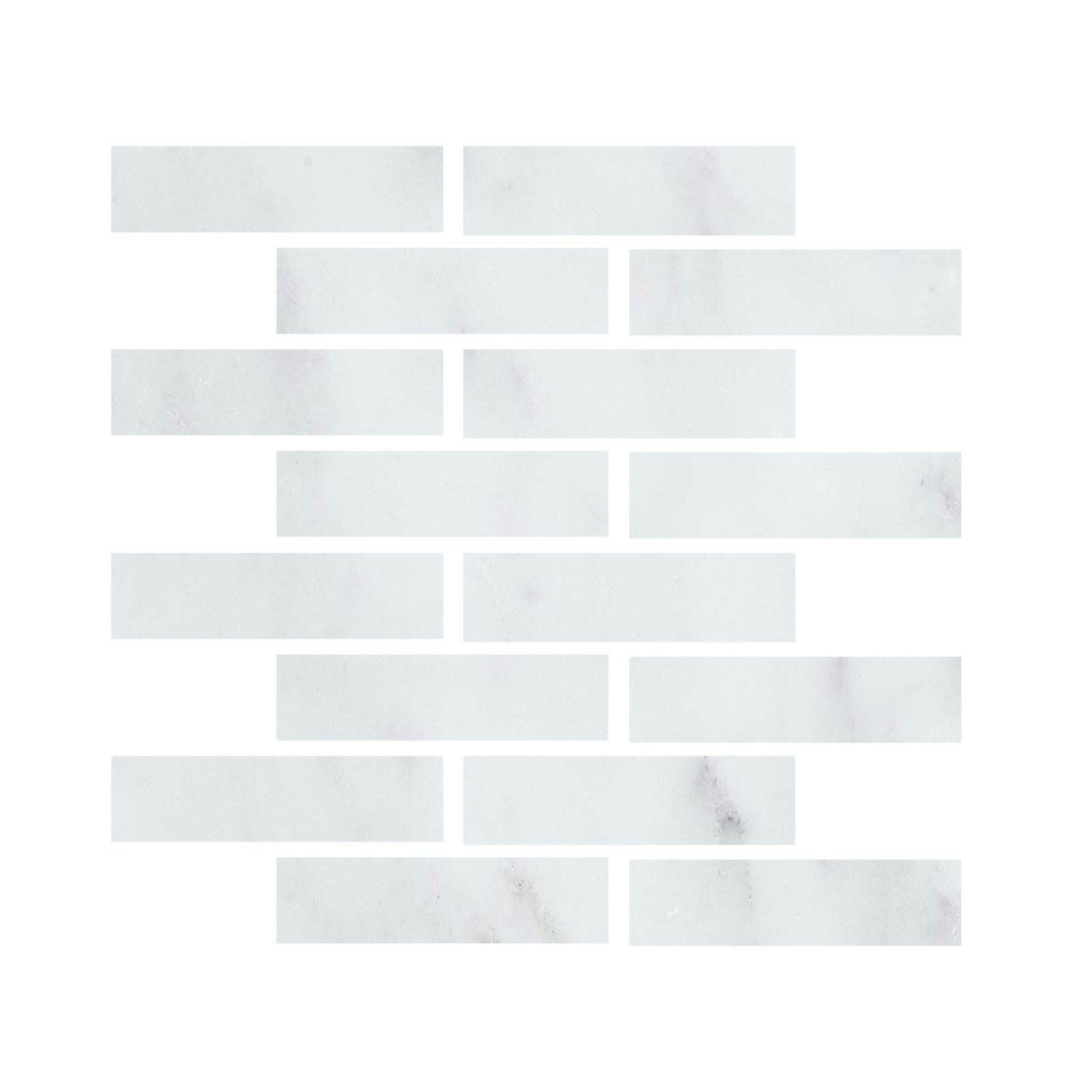 Special Cut | 3x12 Oriental White / Asian Statuary Marble Honed Tile Special Cut | 3x12 Oriental White / Asian Statuary Marble Honed Tile - American Tile Depot