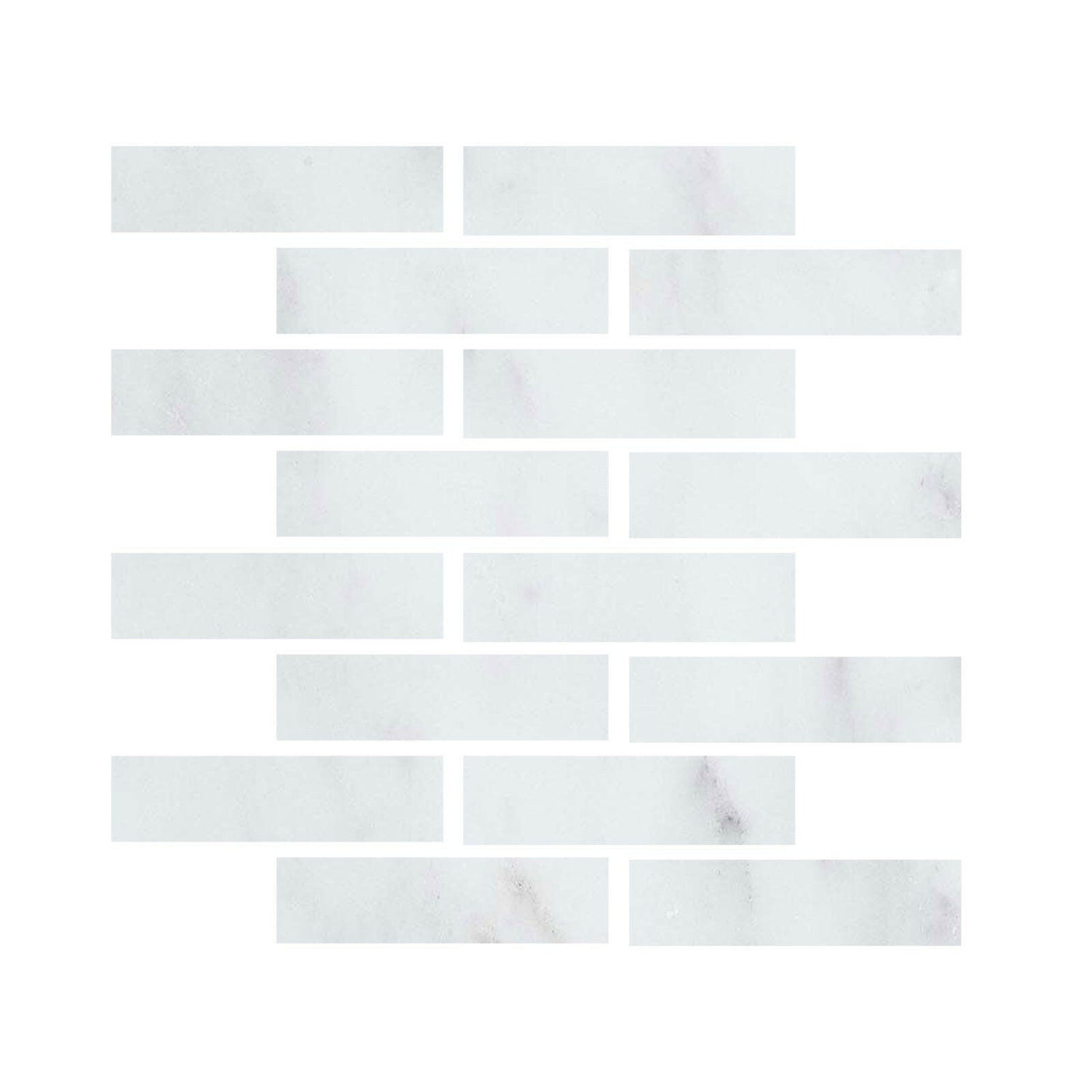 Special Cut | 3x12 Oriental White / Asian Statuary Marble Polished Tile Special Cut | 3x12 Oriental White / Asian Statuary Marble Polished Tile - American Tile Depot