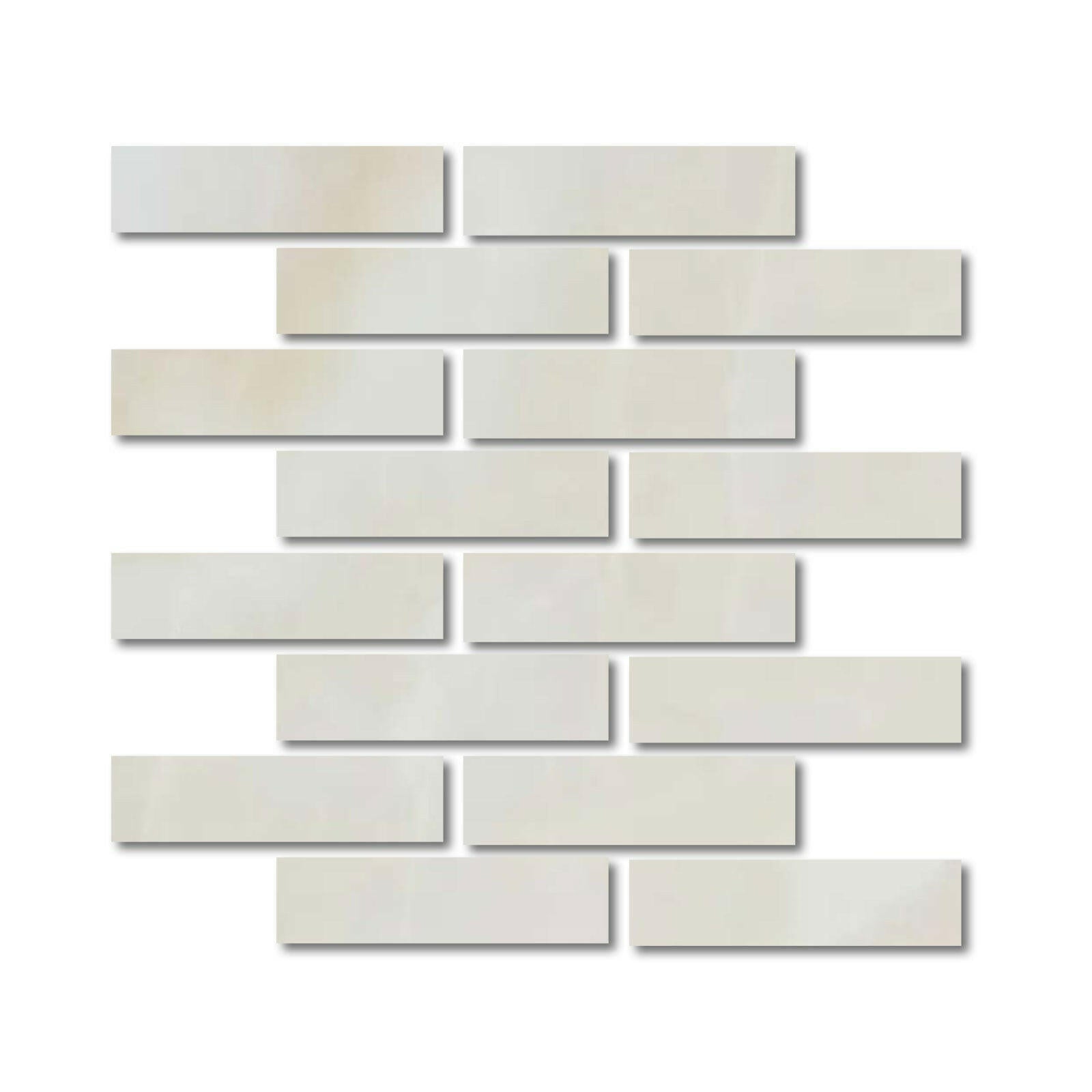 Special Cut | 3x12 Premium White Onyx CROSS-CUT Polished Tile - American Tile Depot