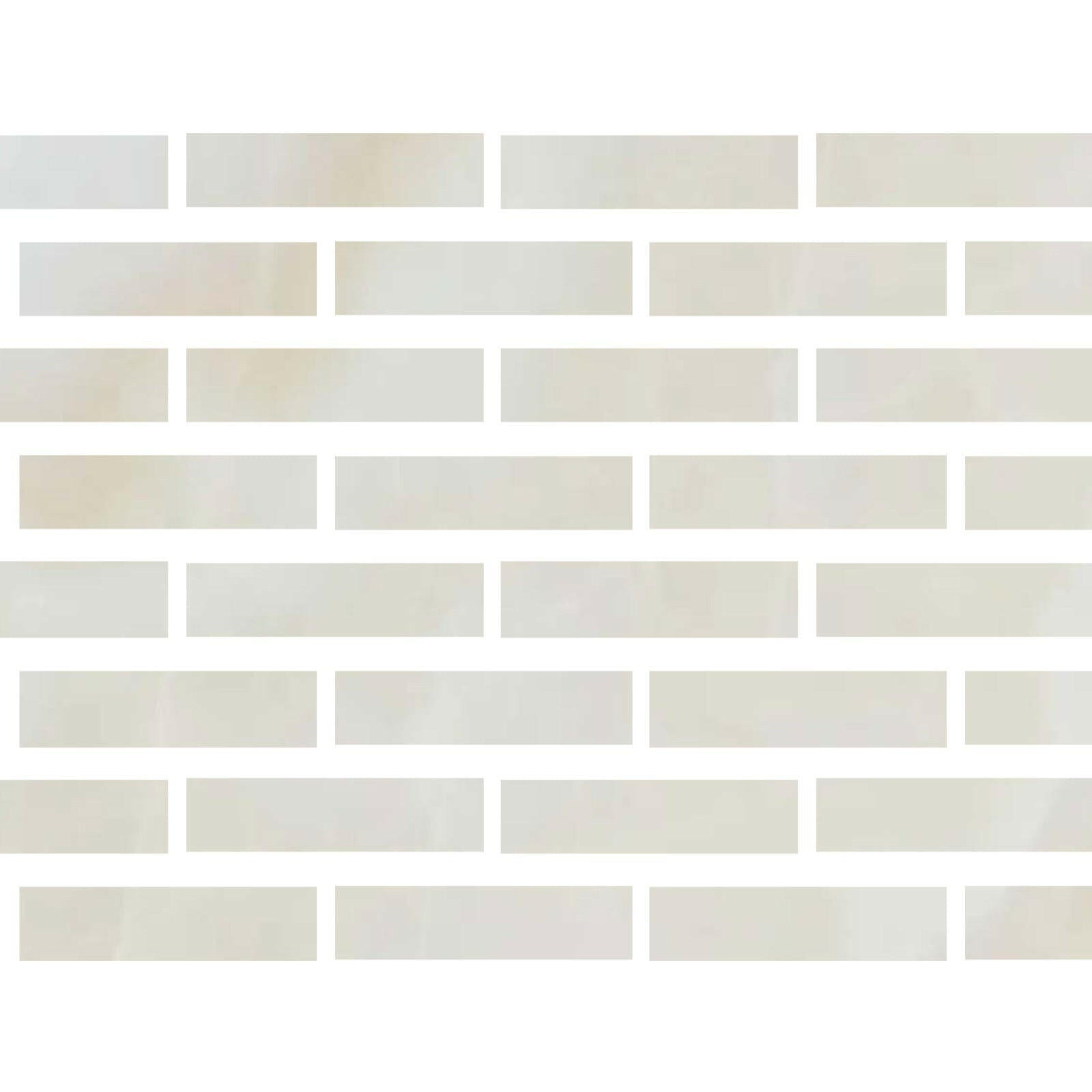 Special Cut | 3x12 Premium White Onyx CROSS-CUT Polished Tile - American Tile Depot