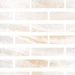 Special Cut | 3x12 Premium White Onyx VEIN-CUT Polished Tile - American Tile Depot