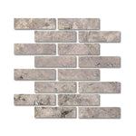 Special Cut | 3x12 Silver Travertine Filled & Honed Tile Special Cut | 3x12 Silver Travertine Filled & Honed Tile - American Tile Depot