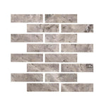 Special Cut | 3x12 Silver Travertine Filled & Honed Tile Special Cut | 3x12 Silver Travertine Filled & Honed Tile - American Tile Depot