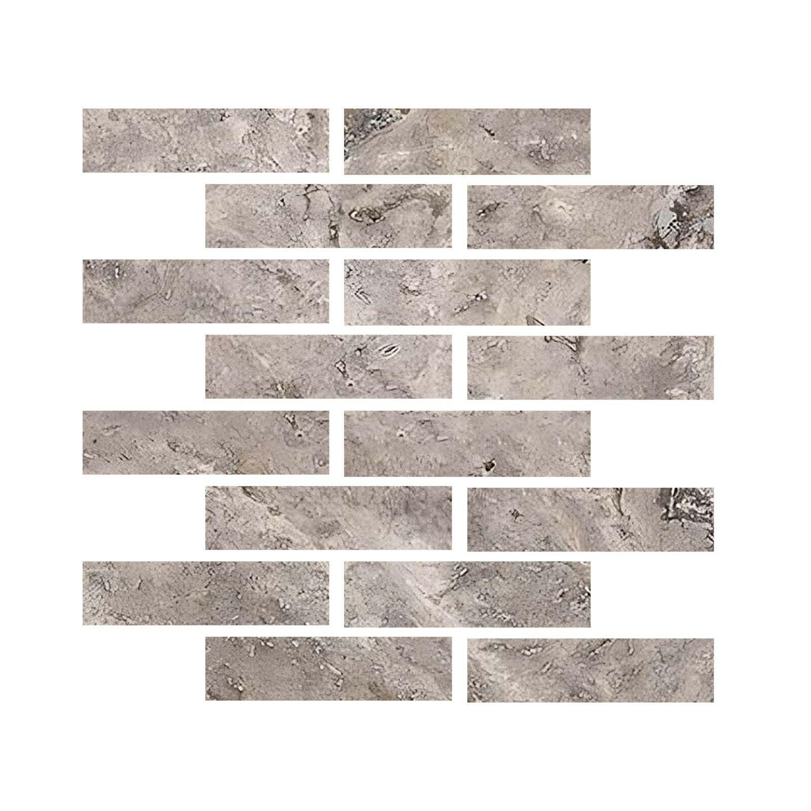 Special Cut | 3x12 Silver Travertine Filled & Honed Tile Special Cut | 3x12 Silver Travertine Filled & Honed Tile - American Tile Depot