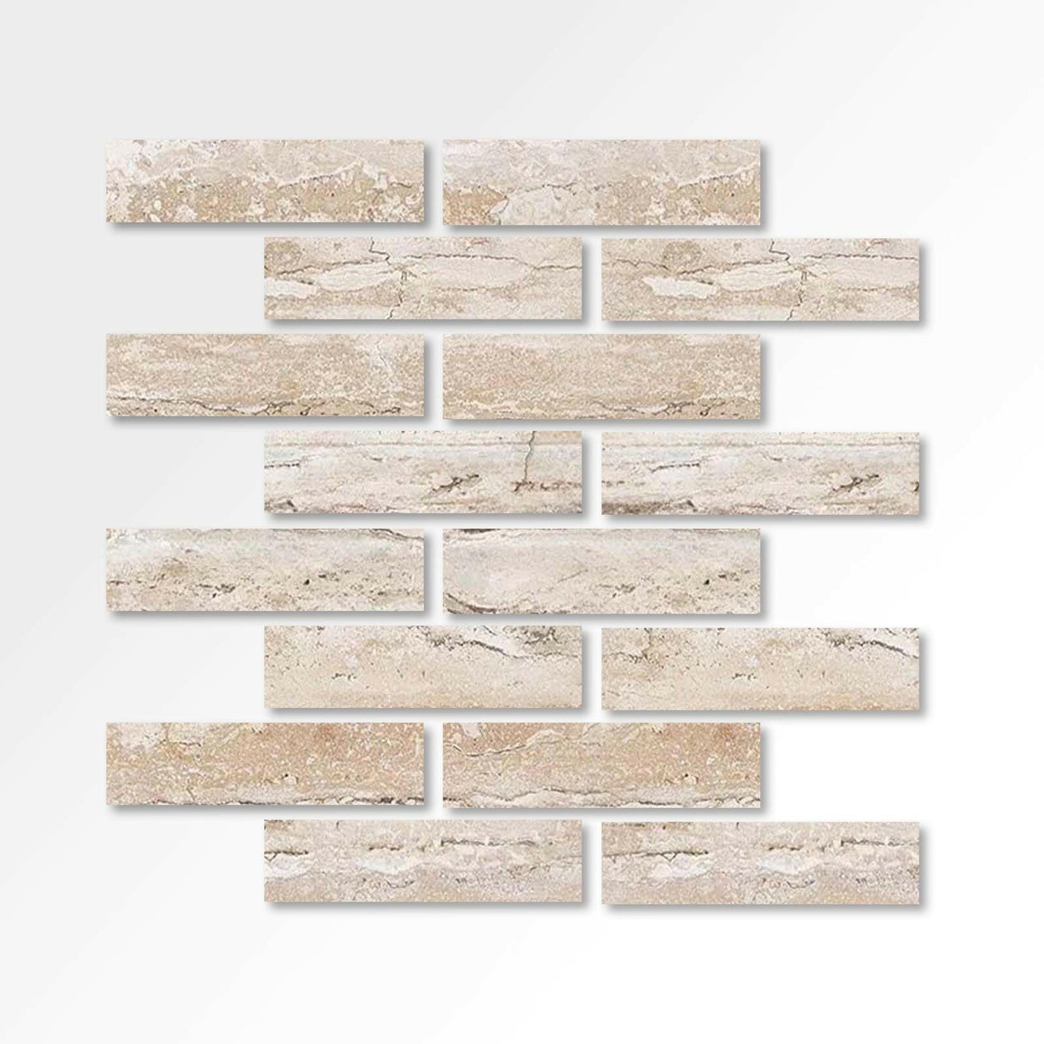 Special Cut | 3x12 Valerenga Travertine Filled & Honed Tile Special Cut | 3x12 Valerenga Travertine Filled & Honed Tile - American Tile Depot