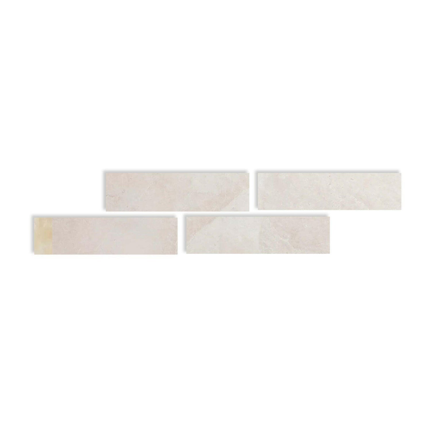 Special Cut | 3x12 White Pearl / Botticino Marble Polished Tile Special Cut | 3x12 White Pearl / Botticino Marble Polished Tile - American Tile Depot