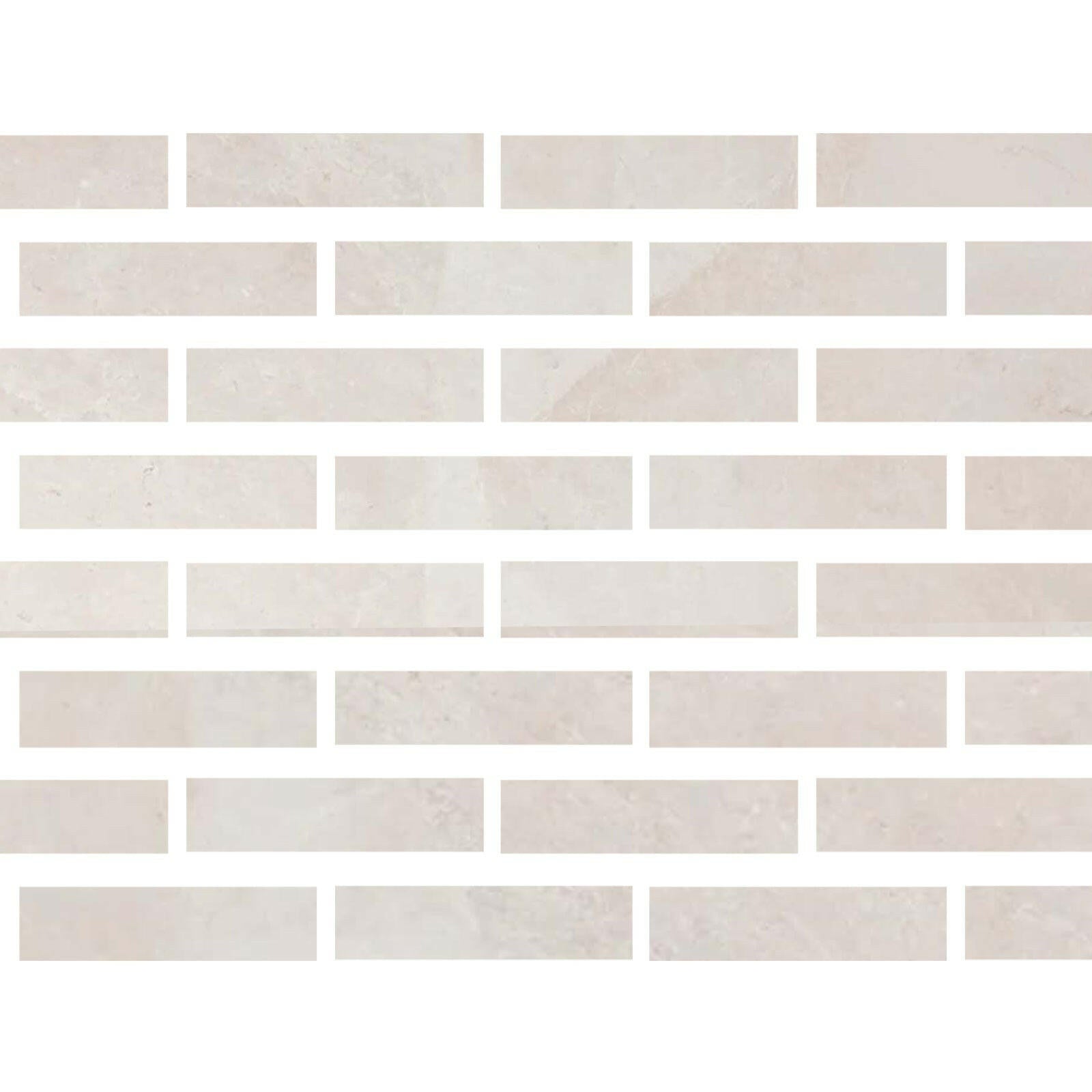 Special Cut | 3x12 White Pearl / Botticino Marble Honed Tile Special Cut | 3x12 White Pearl / Botticino Marble Honed Tile - American Tile Depot