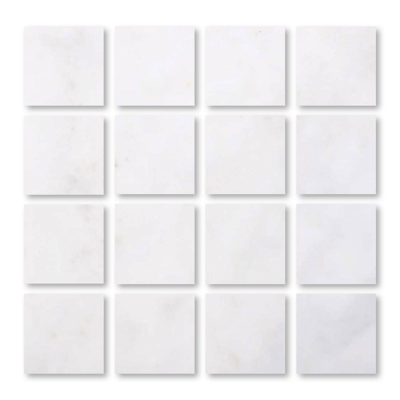 Special Cut | 3x3 Afyon White Marble Polished Tile Special Cut | 3x3 Afyon White Marble Polished Tile - American Tile Depot