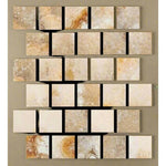 Special Cut | 3x3 Antico Onyx Travertine Filled & Honed Tile Special Cut | 3x3 Antico Onyx Travertine Filled & Honed Tile - American Tile Depot