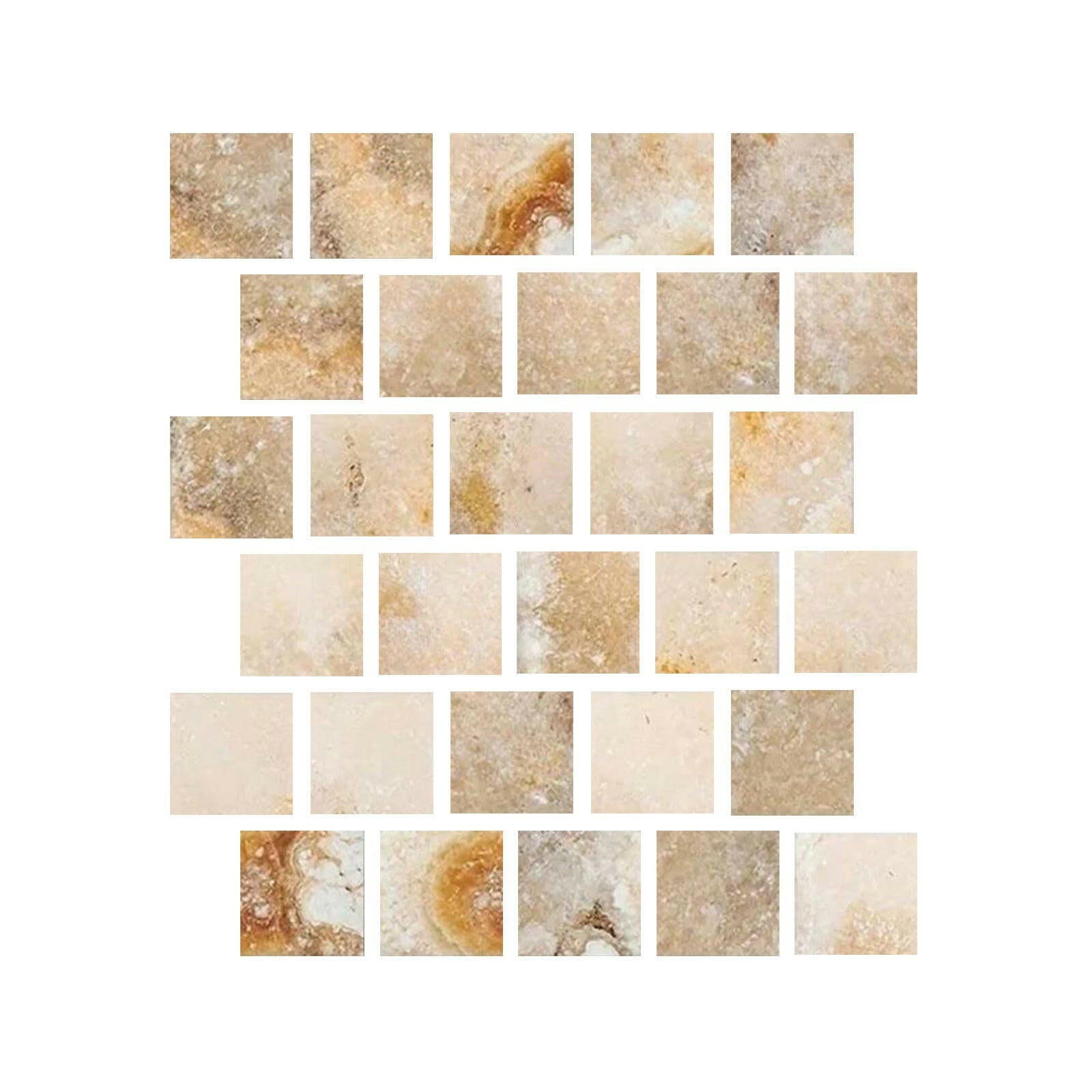 Special Cut | 3x3 Antico Onyx Travertine Filled & Honed Tile Special Cut | 3x3 Antico Onyx Travertine Filled & Honed Tile - American Tile Depot