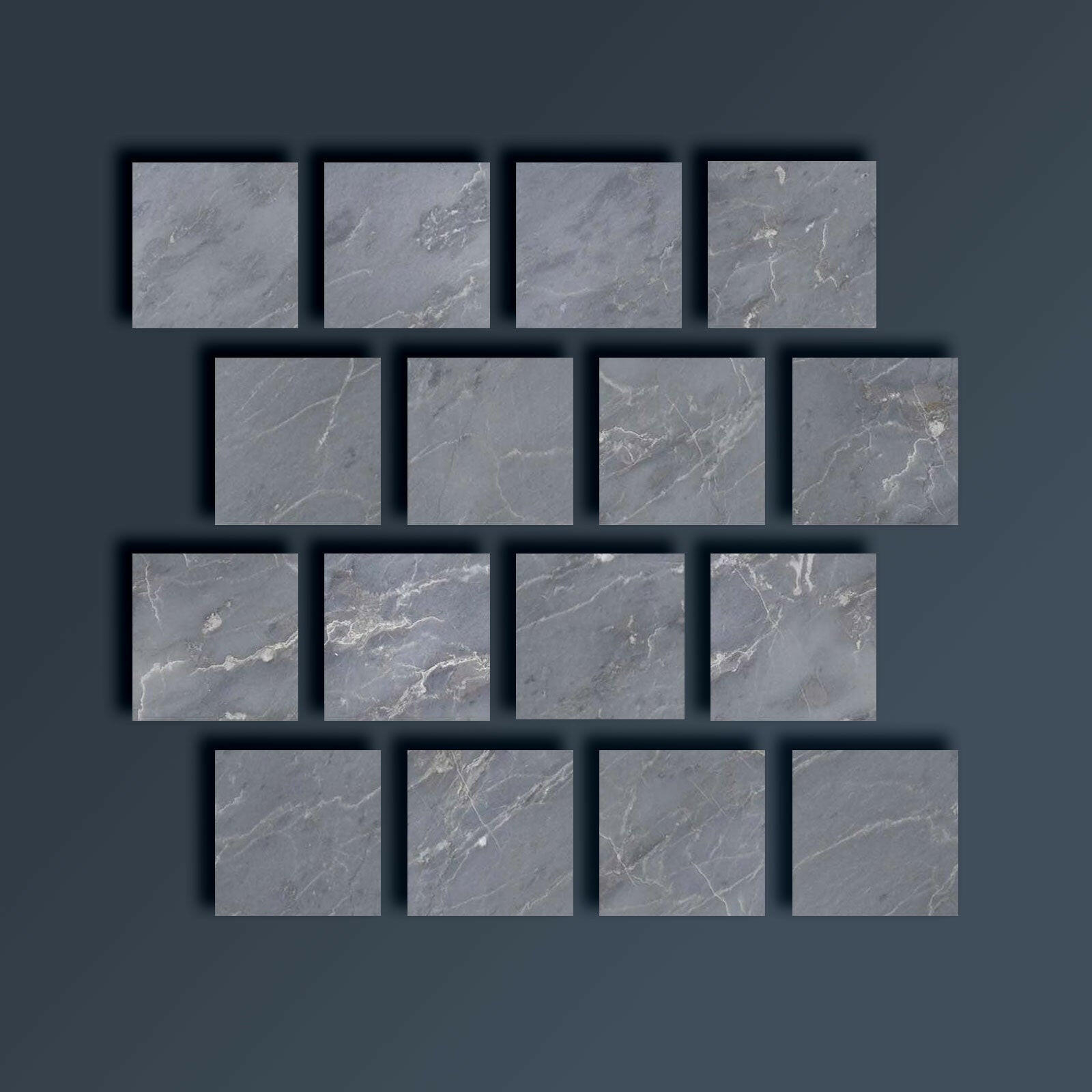 Special Cut | 3x3 Bardiglio Imperiale Marble Polished Tile Special Cut | 3x3 Bardiglio Imperiale Marble Polished Tile - American Tile Depot