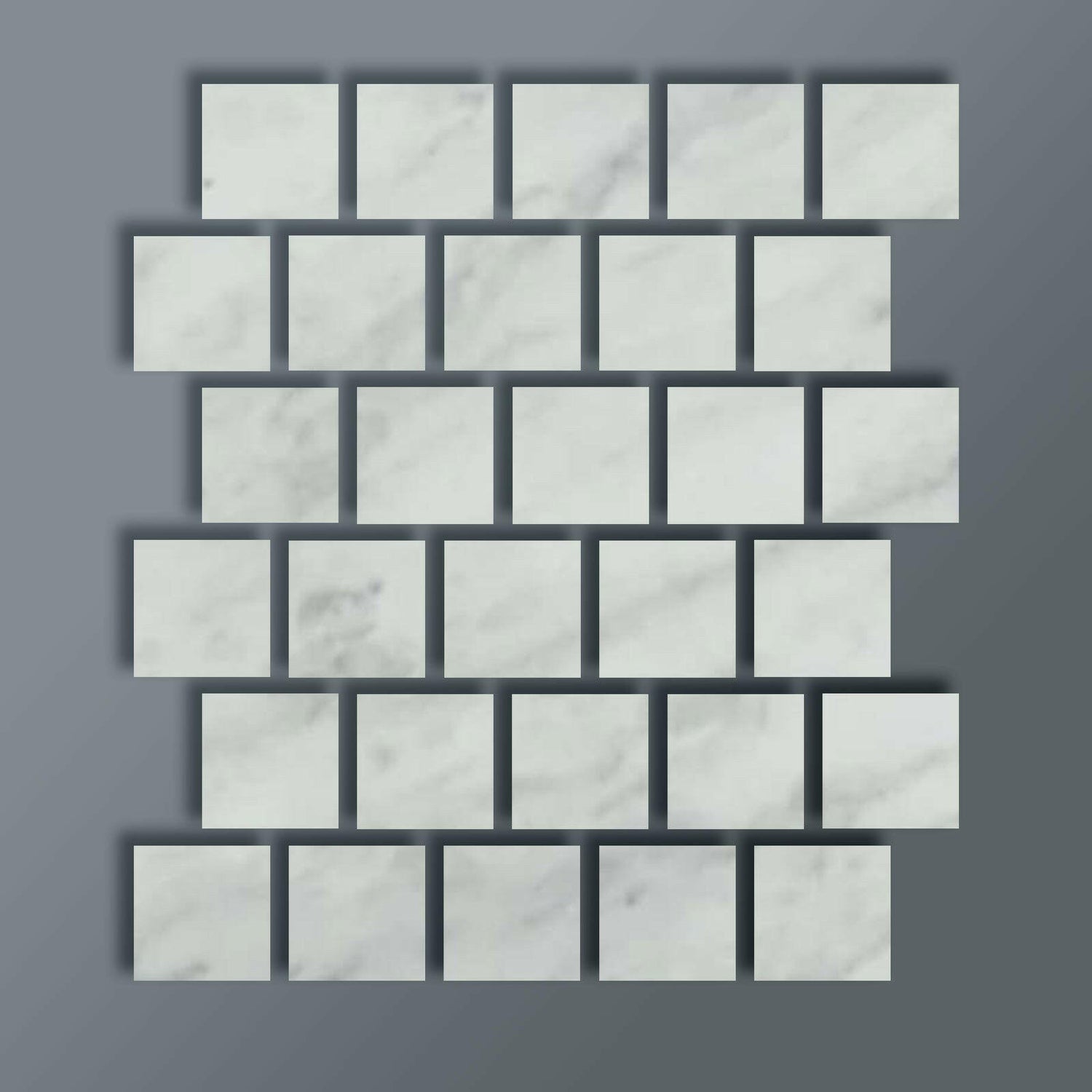 Special Cut | 3x3 Bianco Venatino Marble Honed Tile Special Cut | 3x3 Bianco Venatino Marble Honed Tile - American Tile Depot