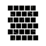 Special Cut | 3x3 Black Marquina Marble Polished Tile Special Cut | 3x3 Black Marquina Marble Polished Tile - American Tile Depot