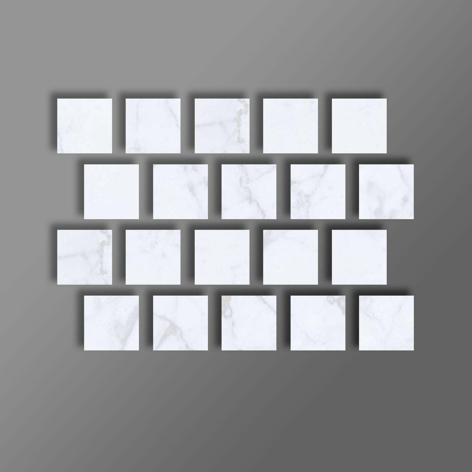Special Cut | 3x3 Carrara White Marble Polished Tile Special Cut | 3x3 Carrara White Marble Polished Tile - American Tile Depot