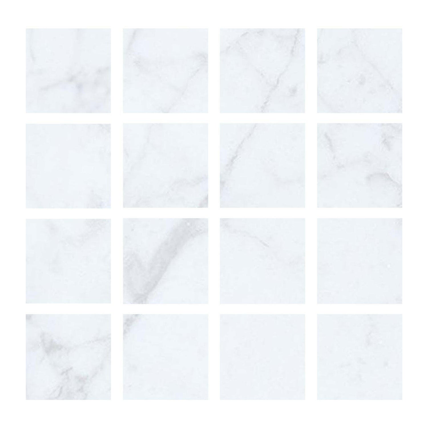 Special Cut | 3x3 Carrara White Marble Polished Tile Special Cut | 3x3 Carrara White Marble Polished Tile - American Tile Depot