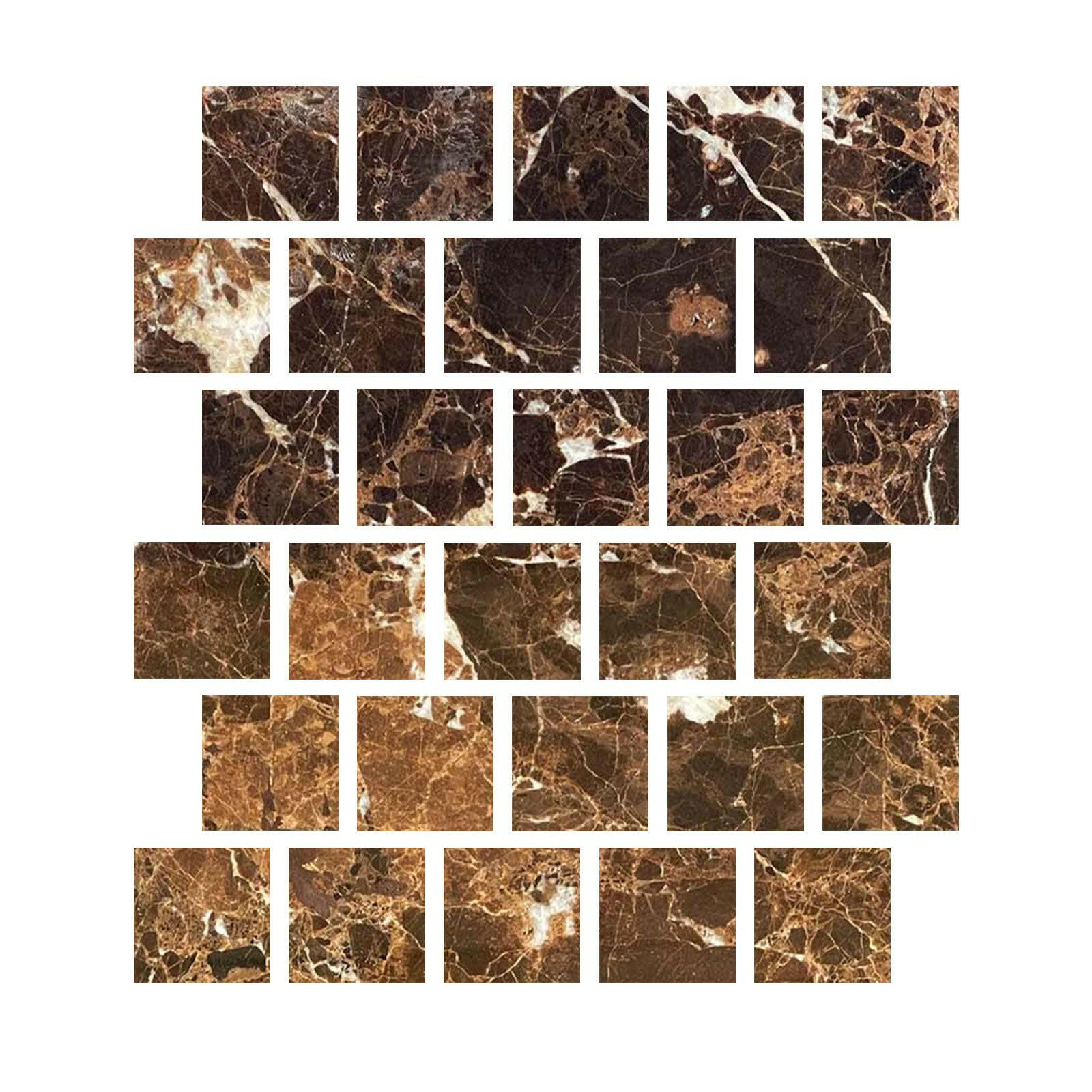 Special Cut | 3x3 Emperador Dark Marble Polished Tile Special Cut | 3x3 Emperador Dark Marble Polished Tile - American Tile Depot
