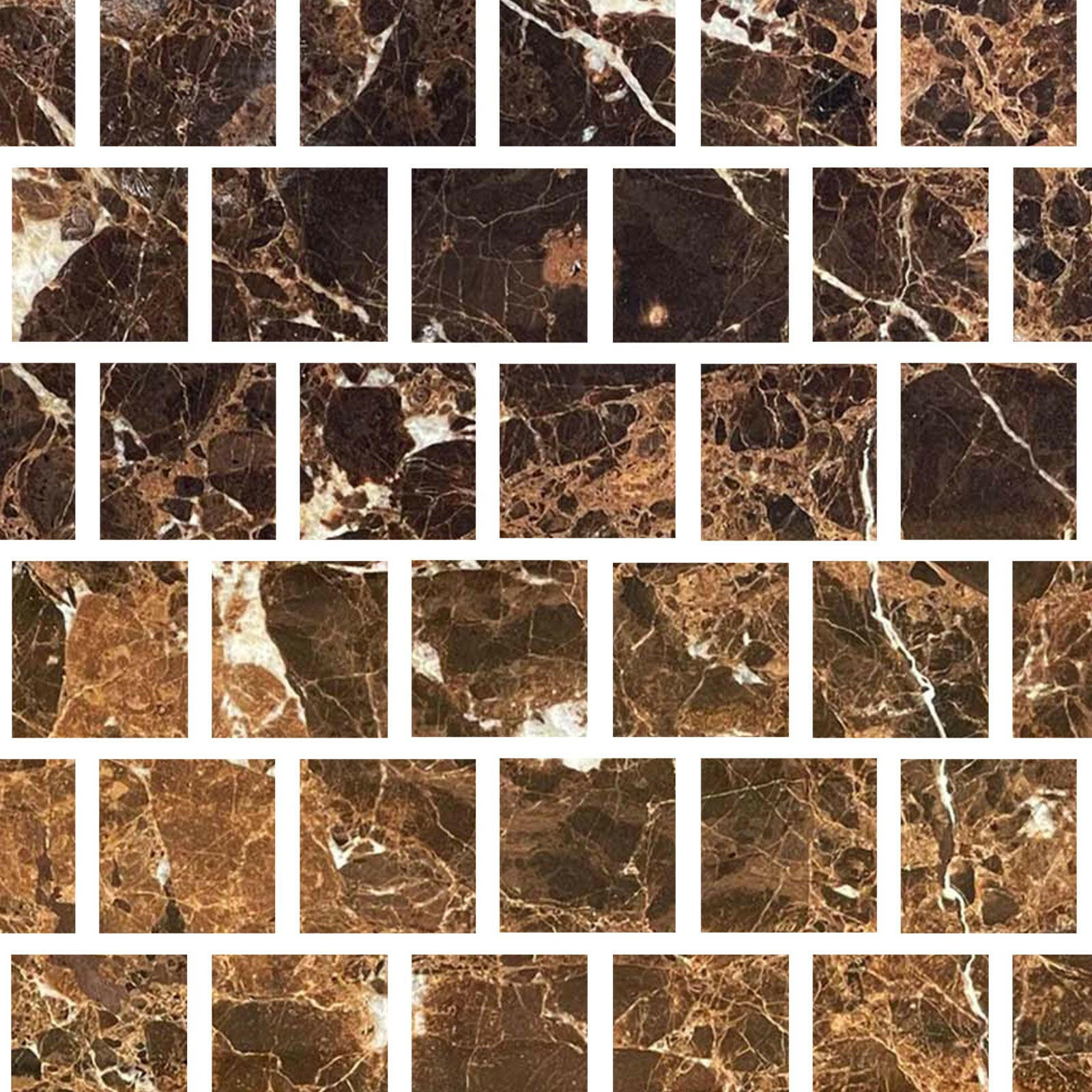 Special Cut | 3x3 Emperador Dark Marble Polished Tile Special Cut | 3x3 Emperador Dark Marble Polished Tile - American Tile Depot